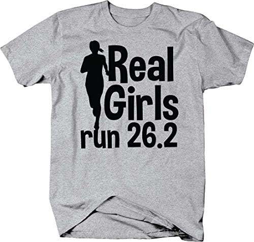 Igazi Lányok Futni 26.2 Sziluett Km Futás Képzés Maraton Póló Férfi