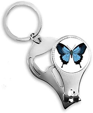 Pillangó Minta Sötét Kék Köröm Zimankó Gyűrű kulcstartó Sörnyitó Clipper