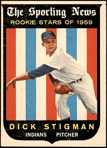 1959 Topps 142 Dick Stigman Cleveland indians (Baseball Kártya) EX/MT Indiánok