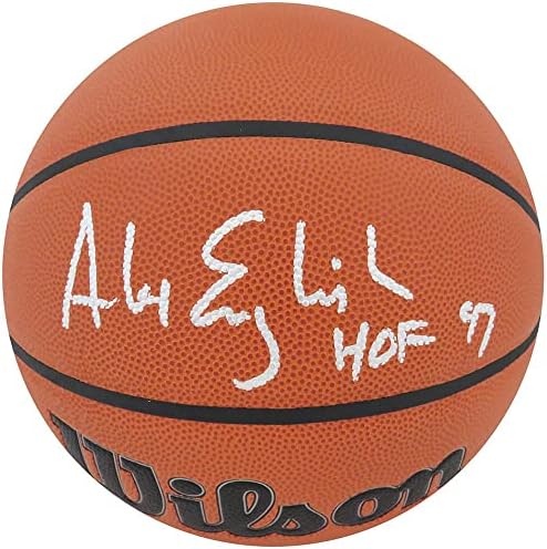 Alex angol Aláírt Wilson Beltéri/Kültéri NBA Kosárlabda w/HOF'97 - Dedikált Kosárlabda