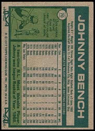 1977 Topps 70 Johnny Padon Cincinnati Reds (Baseball Kártya) VG/EX Vörösök