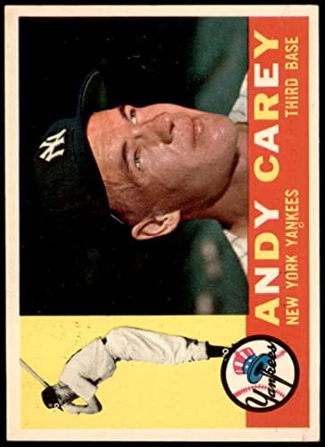 1960 Topps 196 Andy Carey New York Yankees (Baseball Kártya) EX/MT+ Yankees