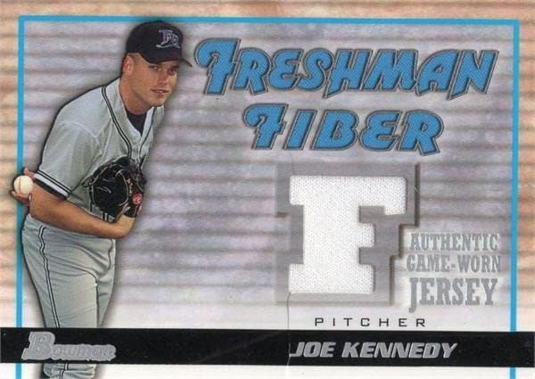 Joe Kennedy játékos kopott jersey-i javítás baseball kártya (Tampa Bay Ördög Sugarak) 2002 Bowman Elsős