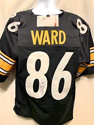 Hines Ward Pittsburgh Steelers Aláírt Autogramot Egyéni Jersey Fekete SZÖVETSÉG Hiteles Tanúja