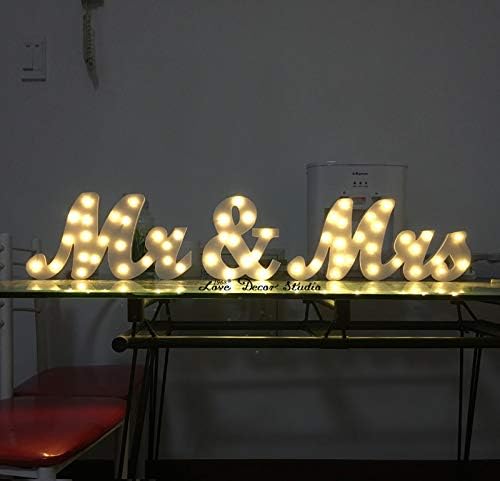 ZAMTAC Dekoratív LED Leveleket Fény MR & MRS Akkumulátor Használható (nem Tartozék) Megvilágított Haza