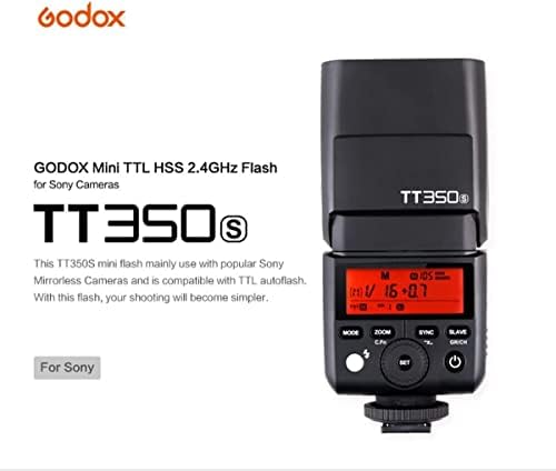 Godox Thinklite TTL TT350S Mini Kamera Flash nagysebességű 1/8000s GN36 a Sony tükör nélküli DSLR Fényképezőgép