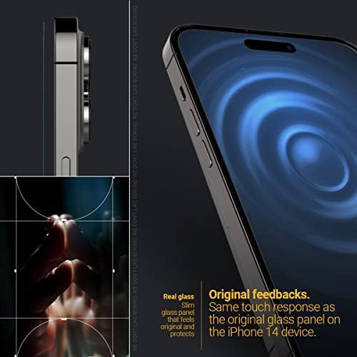 Caseology 2 Csomag Snap Alkalmas Világos, Edzett Üveg iPhone 14 Pro Max képernyővédő, szerelőkészlet 5G