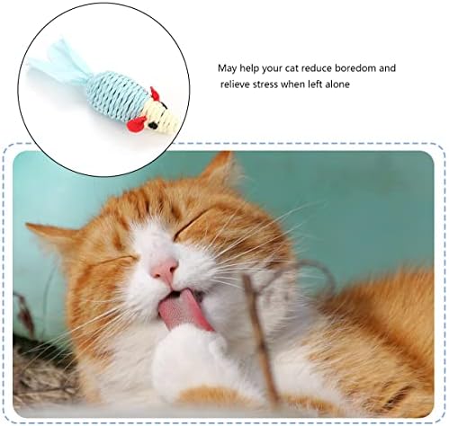 HuaangMaox fogcsikorgatás Játékok Puha Macska Kötél Játék Érdekes fogtisztítás Játékszer Macska