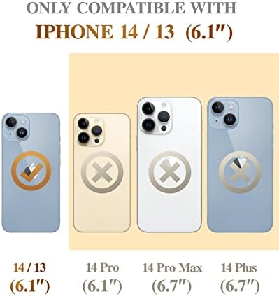GVIEWIN Márvány Bundle - Kompatibilis iPhone 14/iPhone 13 Esetben 6.1 Colos + Márvány mobiltelefon Markolat