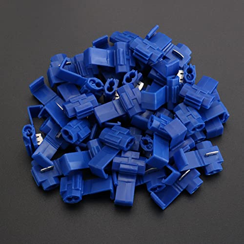 Baomain Solderless Vezeték Gyors Splice Csatlakozó Kék - 16-14 Nyomtávú KT802P3 Csomag 100