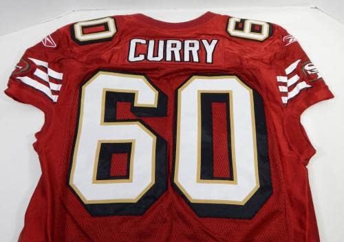 2008-ban a San Francisco 49ers Walter Curry 60 Játék Kiadott Piros Mez 46 DP23834 - Játék Használt MLB