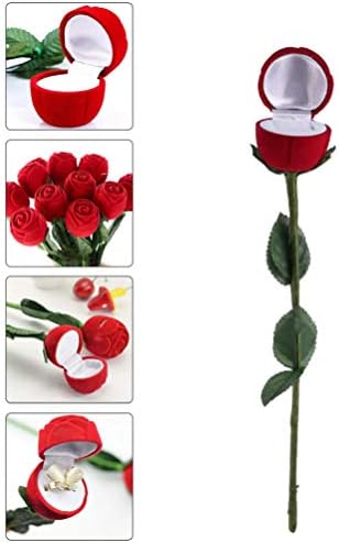 NUOBESTY Medált Ajándék Doboz Rózsa Alakú Gyűrű, Ékszerek, Csomagolás, Display Doboz Szimuláció házassági