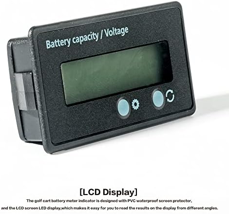 Univerzális Akkumulátor Monitor, LCD-Képernyő Akkumulátor Kapacitás, Feszültség Mérő, Riasztó, Külső Hőmérséklet-Érzékelő
