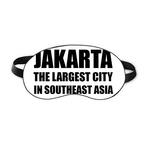 Jakarta Legnagyobb Város Délkelet-Ázsia Aludni Szem Pajzs Puha Este Kendőt Árnyékba Borító