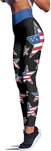 Amerikai Zászló Leggings Női Magas Derekú USA Zászló Csík Csillag Vékony Ceruza Nadrág Kényelmes, Teljes