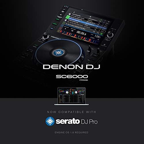 Denon DJ SC6000 MINISZTERELNÖK – Szakmai Önálló DJ Média Lejátszó WiFi Zene Streaming pedig 10,1 Hüvelykes