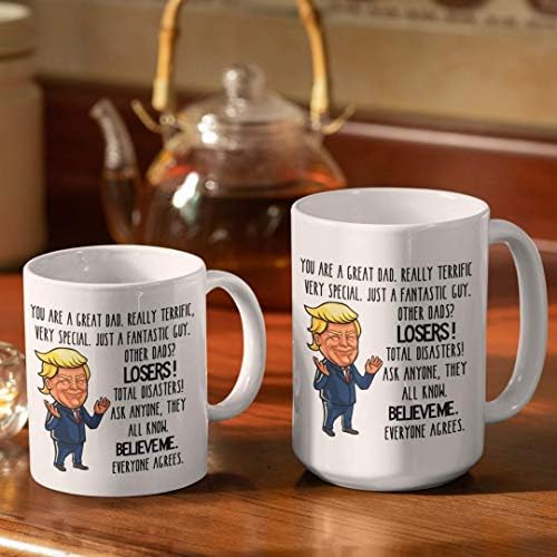 Trump Bögre, Nagy Apa Vicces Apák Napja Ötlet 15 oz. Fehér Kerámia Kávés Csésze, a Férfiak meg Neki, hogy